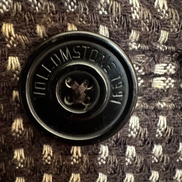 Volcom Vintage Long PeaCoat– Grey Flecked, Purple Lining, Y2K Skate Heritage - M - Picture 3 of 11